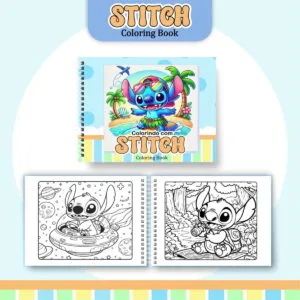 Coloring Book Stitch Menino