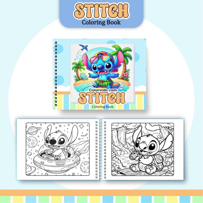 Coloring Book Stitch Menino