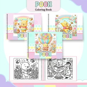 Coloring Book Ursinho Pooh Menina
