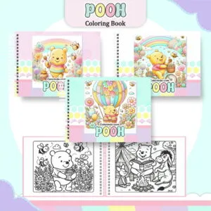 Coloring Book Ursinho Pooh Menina