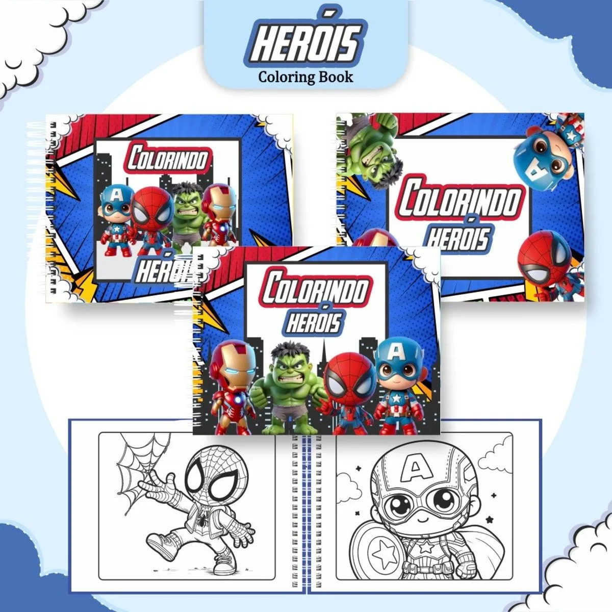 Coloring Book Vingadores Menino 1 Coloring Book Vingadores Menino