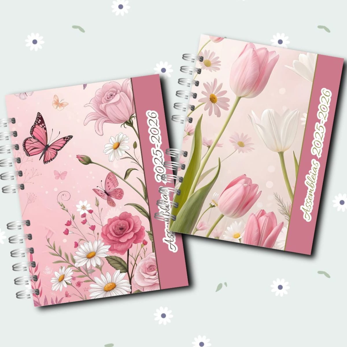 Combo 10 Capas Assembleia Florais Digitais em Aquarela 3 Combo 10 Capas Assembleia Florais Digitais em Aquarela - Imagem 3