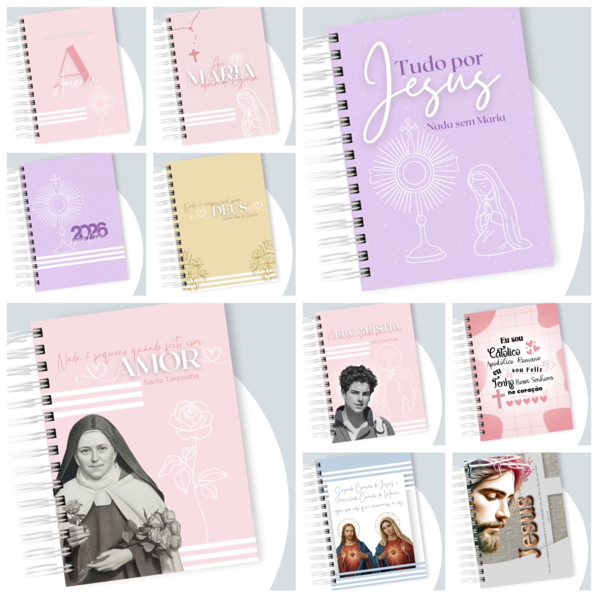100 Capas Católicas Digitais para Agenda e Planner 2 100 Capas Católicas Digitais para Agenda e Planner - Imagem 2