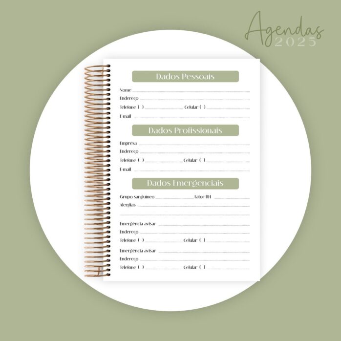 Combo Agendas 2025 Monogramas