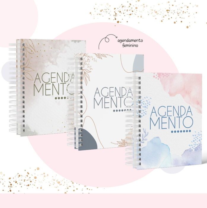 Combo Agendas Agendamentos Fem e Masc