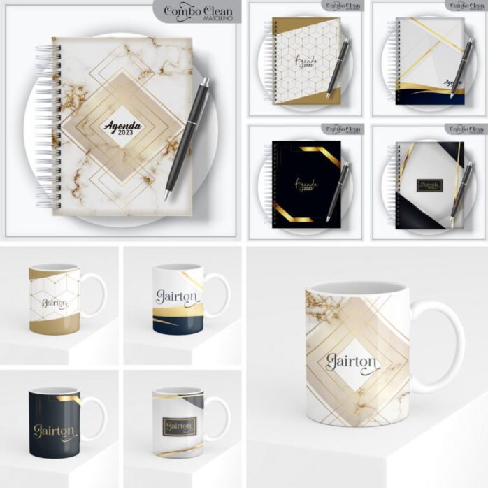 Combo Agendas Elegante Masculinas 2023