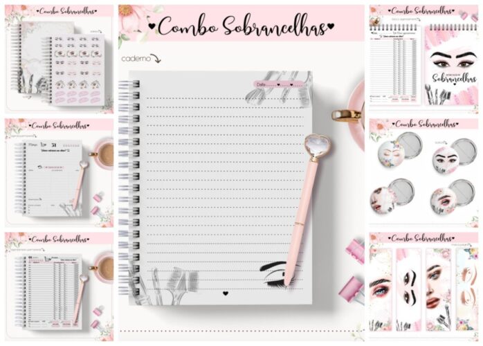 Combo Agendas Sobrancelhas