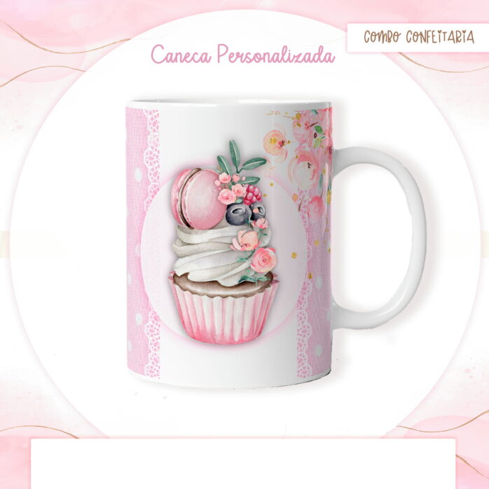 Combo Artes Caneca Confeitaria