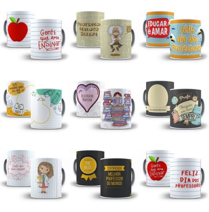 Combo Artes Estampas Caneca Dia Dos Professores Corel Draw
