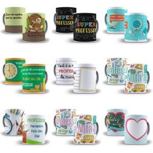 Combo Artes Estampas Caneca Dia Dos Professores Corel Draw