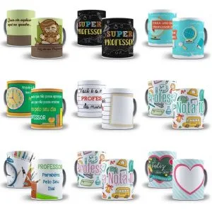 Combo Artes Estampas Caneca Dia Dos Professores Corel Draw