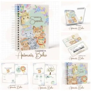 Combo Baby Animais Boho 30 Combo Baby Animais Boho
