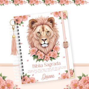 Combo Digital Bíblia Feminina Leoa para Personalizar 5 combo biblia feminina leoa arquivo digital