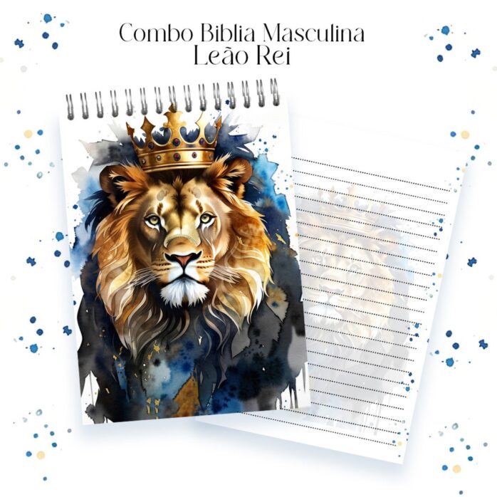 Combo Bíblia Masculina Leão