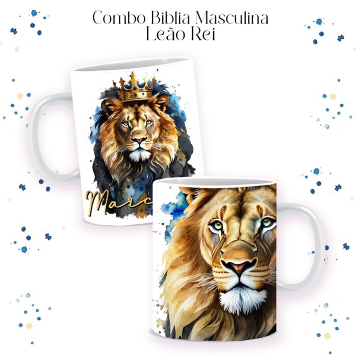 Combo Bíblia Masculina Leão