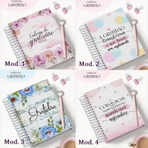 Combo Caderno da Gratidão