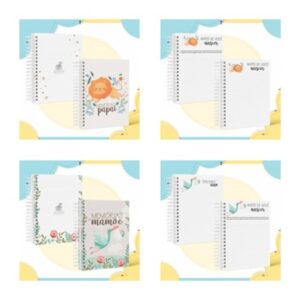 COMBO CADERNO DE MEMÓRIAS DO PAPAI E MAMÃE