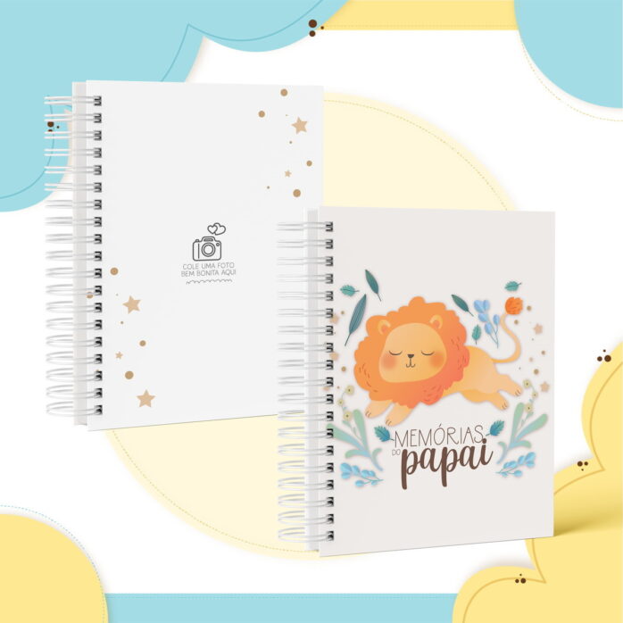 COMBO CADERNO DE MEMÓRIAS DO PAPAI E MAMÃE