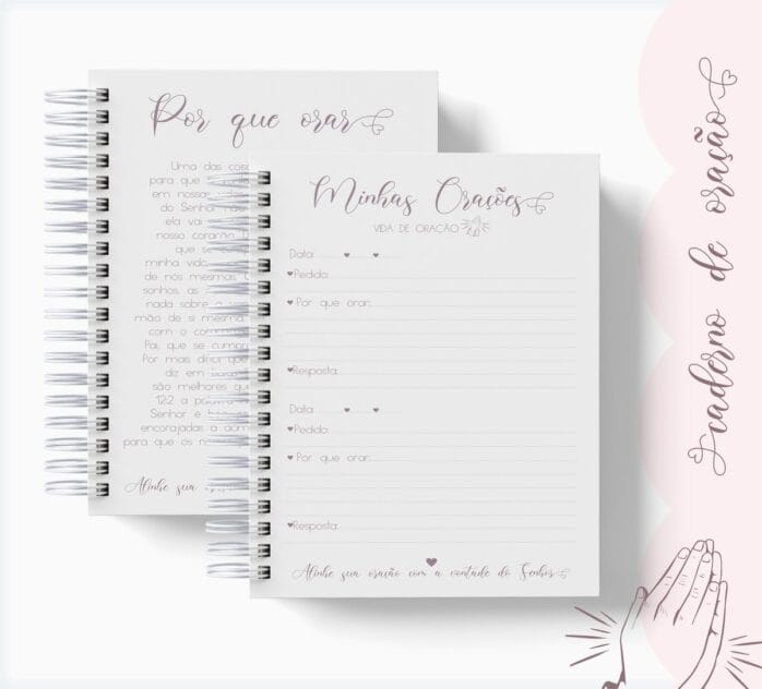 Combo Caderno de Oração