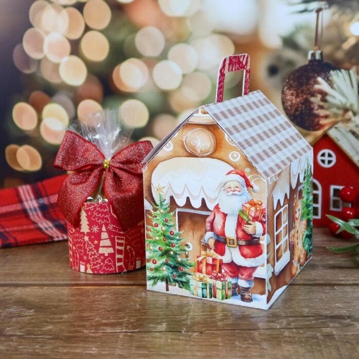 Combo Caixas para Panetone Natal - pdf e Studio