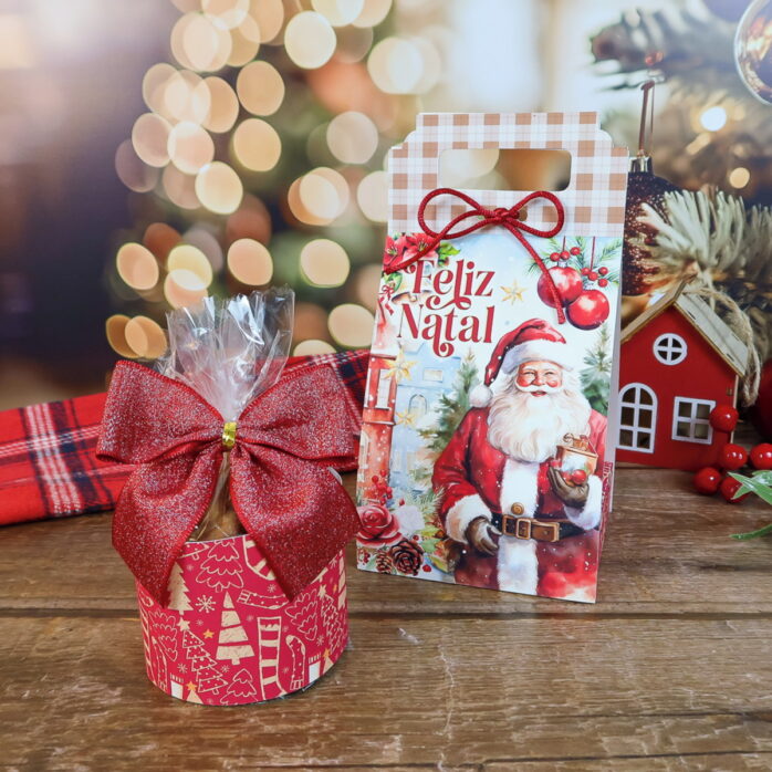 Combo Caixas para Panetone Natal - pdf e Studio