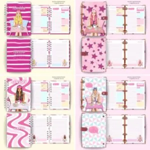 Combo Capas e Miolo Girls Canva -arquivo Digital