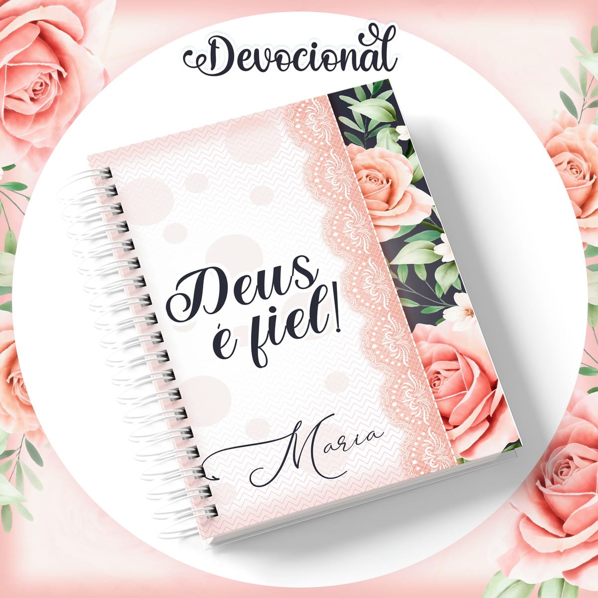 Combo Devocional Digital com Artes Florais Vintage 4 Combo Devocional Digital com Artes Florais Vintage - Imagem 4