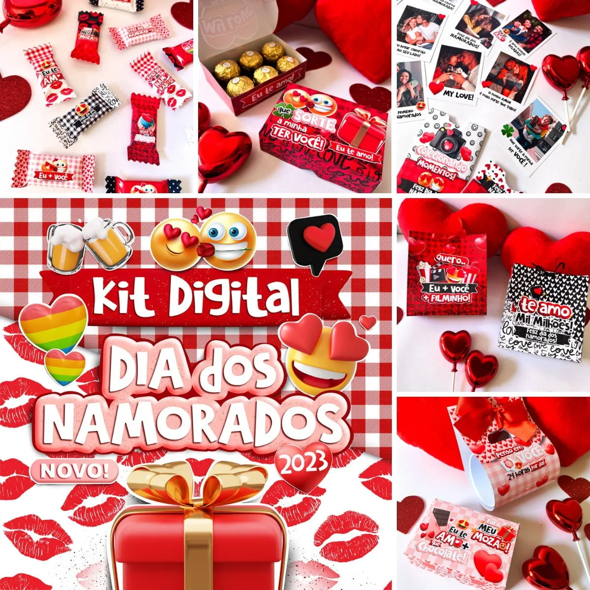 Combo Dia Dos Namorados Embalagens Mimos Balinha Álbum Fotos 1 Combo Dia Dos Namorados Embalagens Mimos Balinha Álbum Fotos
