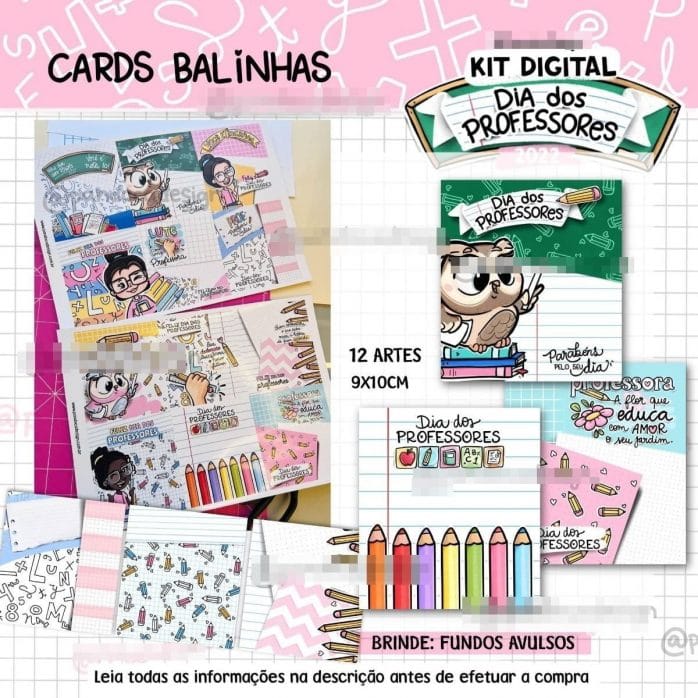 Combo Dia Dos Professores Arquivos Digitais Ilustrações