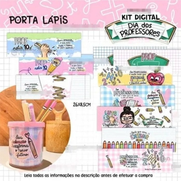 Combo Dia Dos Professores Arquivos Digitais Ilustrações