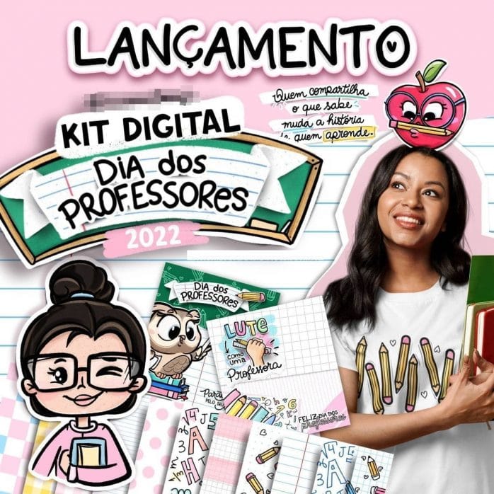 Combo Dia Dos Professores Arquivos Digitais Ilustrações