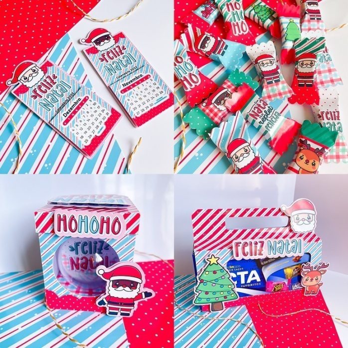 Combo Digital Natal Fofinho Papai Noel Renas Árvore Png