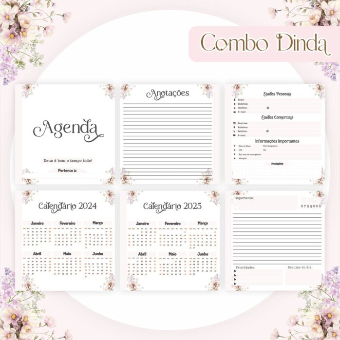 Combo Encadernação: Dinda