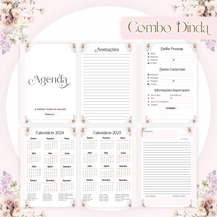 Combo Encadernação: Dinda