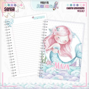 Combo Escolar Sereia Arquivo Digital para Encadernação 8 combo escolar sereia arquivo encadernacao