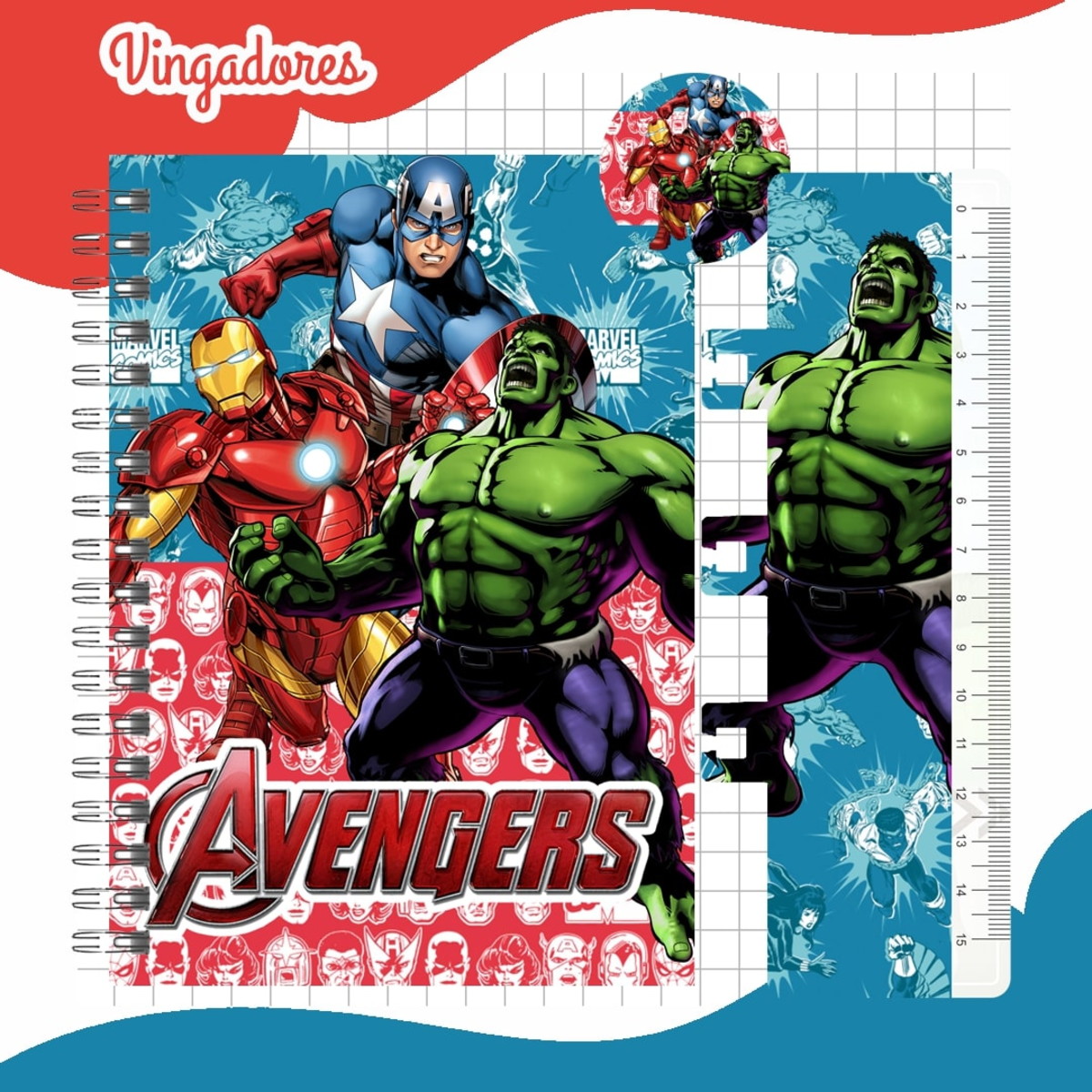 Combo Escolar Vingadores 2024 Arquivo Digital Completo 2 Combo Escolar Vingadores 2024 Arquivo Digital Completo - Imagem 2