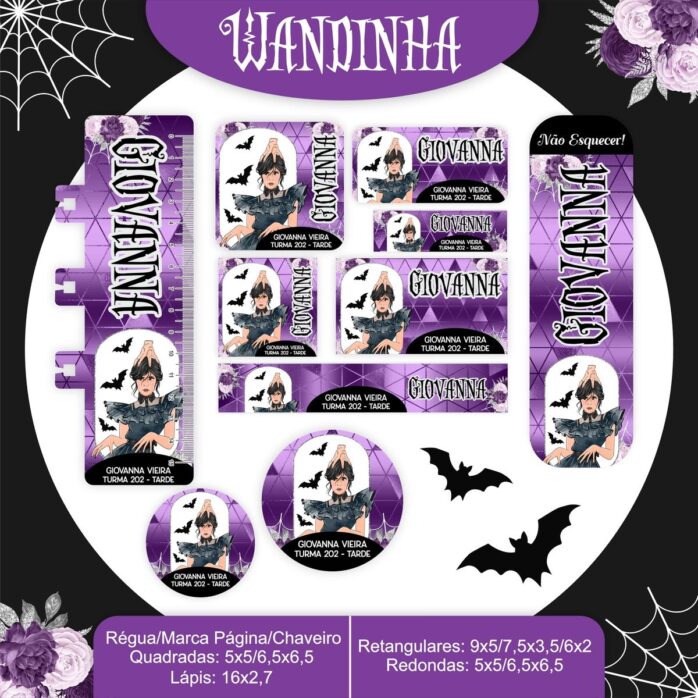Combo Escolar Wandinha 2024