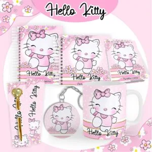 Combo Hello Kitty Encadernação 7 Combo Hello Kitty Encadernação