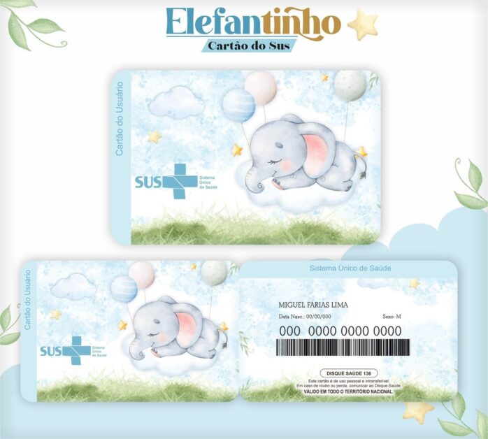 Combo Kids Elefantinho Menino