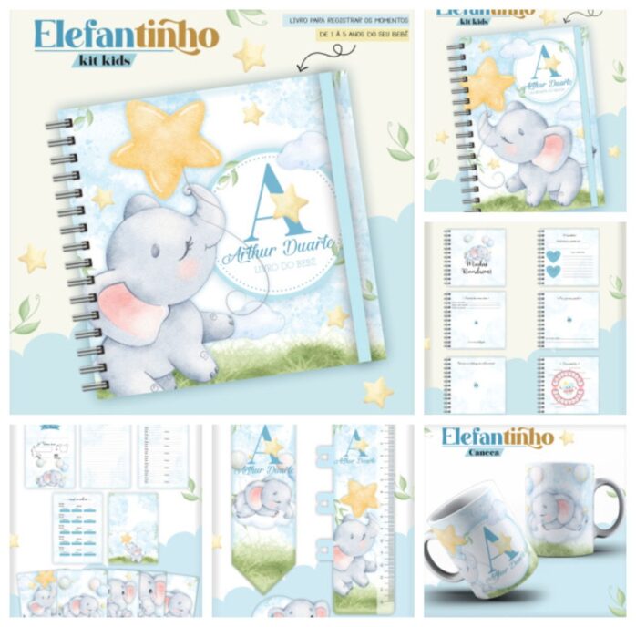 Combo Kids Elefantinho Menino