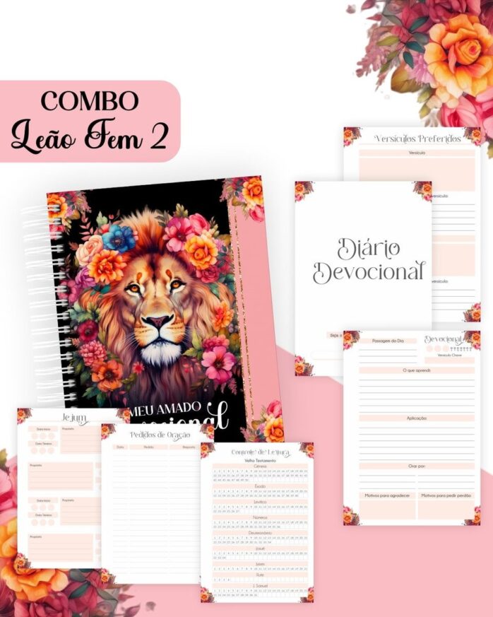 Combo Leão de Judá Feminino - Encadernação