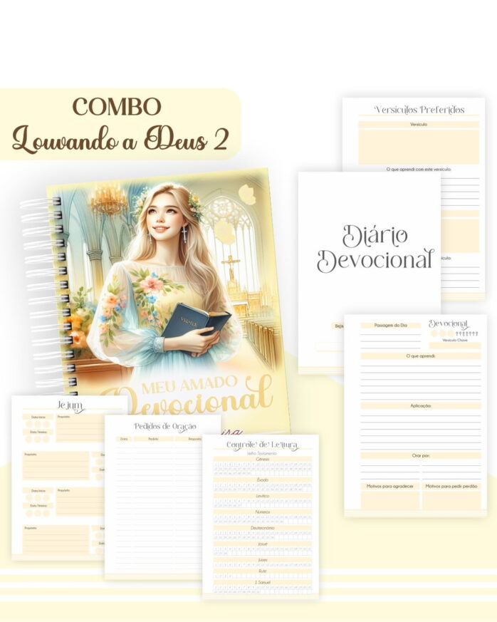 Combo Louvando a Deus 2 - Encadernação