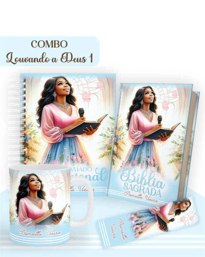 Combo Louvando a Deus - Encadernação