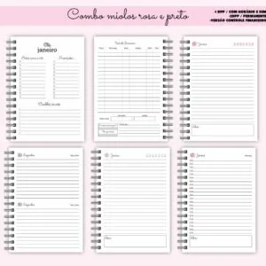 Combo Miolos Rosa e Preto 2023