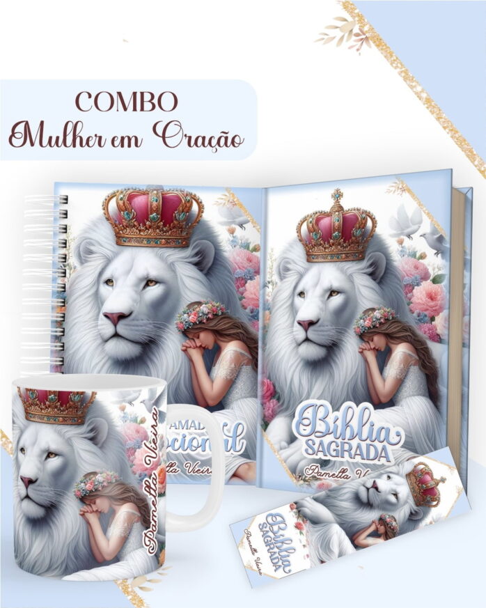 Combo Mulher em Oração - Encadernação