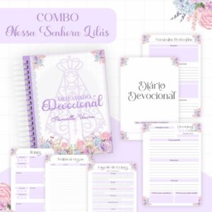Combo Nossa Senhora Lilás - Encadernação