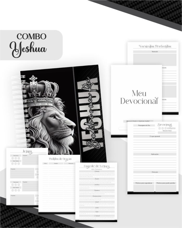 Combo Yeshua Masculino - Encadernação