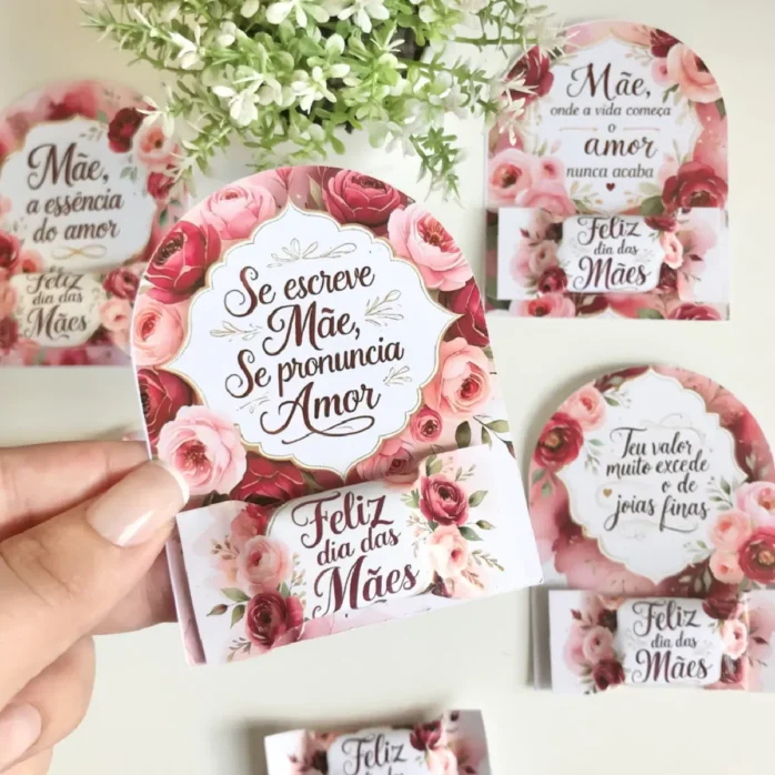 Conjunto Arquivo PDF Floral para Dia das Mães