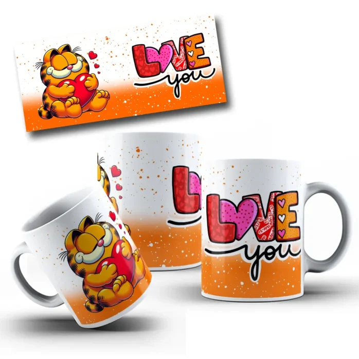 Conjunto de Designs de Garfield para Canecas de Namorados
