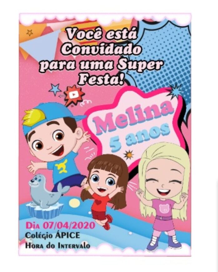Convite Luccas Neto e GI